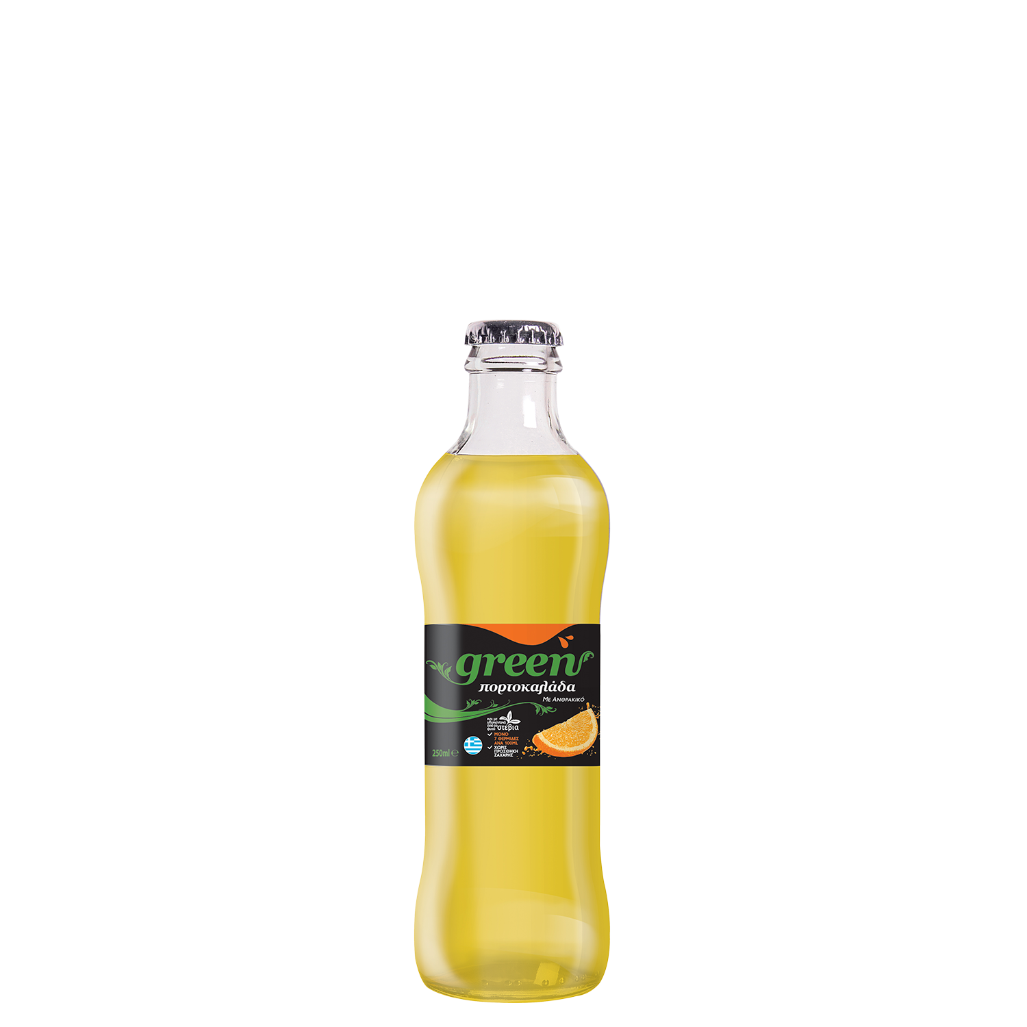 Green Orange - 250ml - Glass Bottle