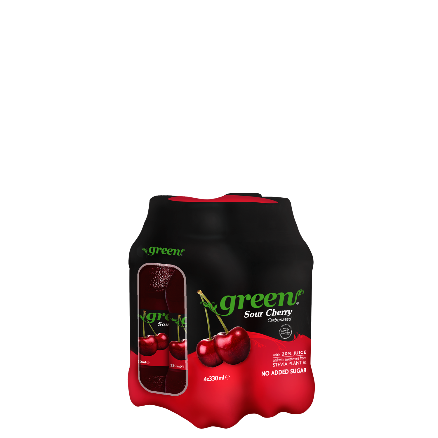 Green Cherry - Multi Pack - (4x330ml PET bottles)
